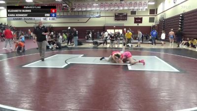 109.5-116.8 Champ. Round 1 - Elizabeth Burns vs Kara Kennedy, Cresco Youth Wrestling Club