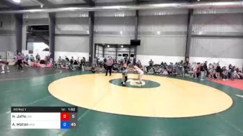 55 kg Prelims - Haylie Jaffe, Lancaster Alliance Women's Wrestling vs Alyssa Mahan, Misfits Mighty Marshmallows