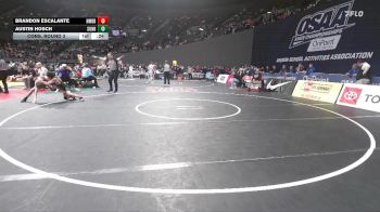 6A Boys 113 lbs Cons. Round 3 - Austin Hosch, Sunset Boys vs Brandon Escalante, North Medford Boys