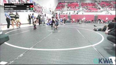 83 lbs 3rd Place - Nevius Cossio, OKC Saints Wrestling vs Chevy Hill, Noble Takedown Club