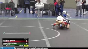 52 lbs Round 1 (8 Team) - Breyden Gissenger, Mat Attack vs Lucas Schuman, Xtreme Team
