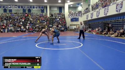 190 lbs Champ. Round 2 - Caleb Rust, Columbia City vs Julian Means-Flewellen, Niles HS