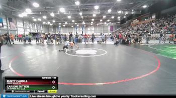 86 lbs Cons. Round 2 - Rusty Caudill, Priest River WC vs Carson Sutten, La Grande Mat Club