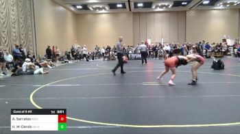 116 lbs Consi Of 8 #2 - Anabelle Serratos, Wolfpack WC vs Hiilani Malano-Dando, Gold Rush Wr Acd