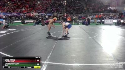 5A 120 lbs Champ. Round 1 - Will Rossi, Coeur D Alene vs Canyon Scott, Rigby