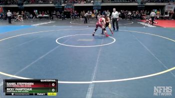 140 lbs Quarterfinal - Daniel Steffensen, Kenai Central High School vs Ricky Paniptchuk, Shaktoolik High School