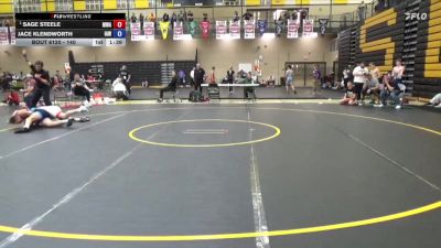 140 lbs Semis - Sage Steele, Moen Wrestling Academy vs Jace Klendworth, Immortal Athletics WC