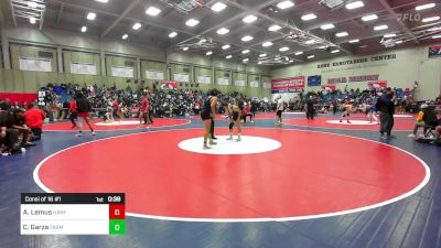 140 lbs Consi Of 16 #1 - Alfred Lemus, Hanford vs Chris Garza, Farmersville