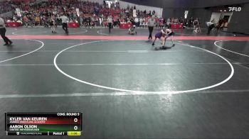 110 lbs Cons. Round 5 - Kyler Van Keuren, Askren Wrestling Academy vs Aaron Olson, Chetek-Weyerhaeuser