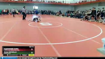 113 lbs Champ. Round 2 - Evan Nicholls, Noblesville vs Alexander Dora, Carmel USA Wrestling Club