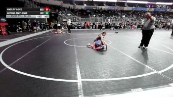 80 lbs Final - Hazley Loyd, Mexico Bulldogs vs Alyssa Mathews, Independence WC