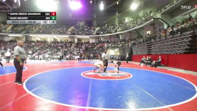 106-3A Quarterfinal - Alex DeLeon, Bainbridge vs David Reece Adamson, Chestatee