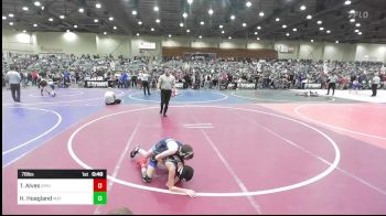 78 lbs Consi Of 16 #2 - Tristan Alves, Spring Hills WC vs Hunter Hoagland, Mat Sense