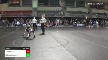 50 lbs Quarterfinal - Titus Shaw, Broken Bow WC vs Gabe Oedekoven, Governor Wrestling