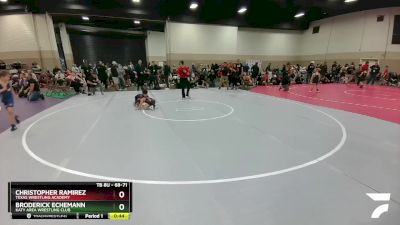 68-71 lbs Round 1 - Christopher Ramirez, Texas Wrestling Academy vs Broderick Echemann, Katy Area Wrestling Club