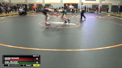 144 lbs Quarterfinal - Asher Rhoads, Newton vs Kael Millsap, Cedar Rapids Kennedy