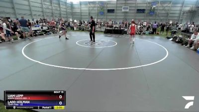 120 lbs Quarters & 1st Wb (16 Team) - Liam Lepp, North Dakota Red vs Ladd Holman, Team Utah