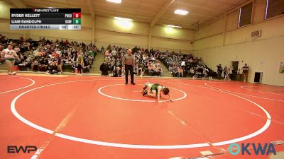 58 lbs Quarterfinal - Ryder Kellett, Pocola Youth Wrestling vs Liam Randolph, Gore Pirates Youth Wrestling
