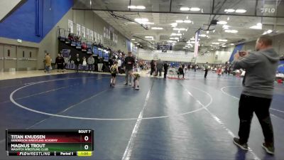 52-55 lbs Round 2 - Magnus Trout, Wasatch Wrestling Club vs Titan Knudsen, Sanderson Wrestling Academy