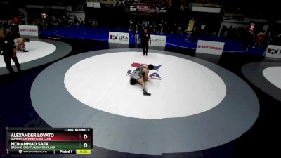 70 lbs Cons. Round 3 - Mohammad Safa, Ground Creatures Wrestling vs Alexander Lovato, Dominator Wrestling Club