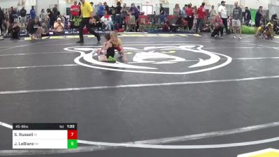 45-B lbs Round Of 16 - Silas Russell, IN vs Jackson LeBlanc, NY