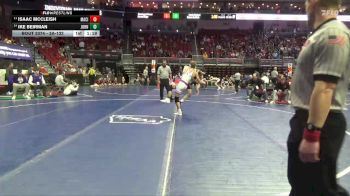 3A-132 lbs Cons. Round 3 - Isaac McCleish, Mason City vs Ike Beirman, Johnston