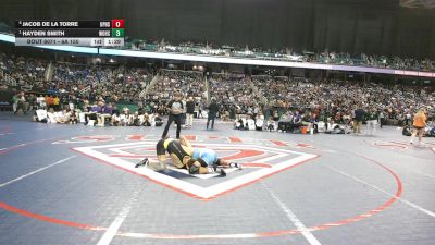 6A 150 lbs Semifinal - Hayden Smith, White Oak High School vs Jacob De La Torre, Union Pines High School