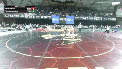 Boys 3A 144 lbs Cons. Round 3 - Damian Perez, Evergreen (Vancouver) vs Bo Bruhn, Enumclaw