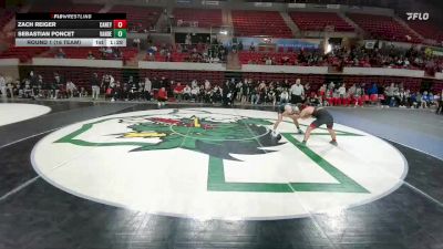 126 lbs Round 1 (16 Team) - Zach Reiger, Conroe Caney Creek vs Sebastian Poncet, Austin Vandegrift