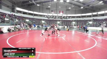 170 lbs Champ. Round 2 - James Bates, Wyoming Area Hs vs Ryland Breidt, Troy Area Hs