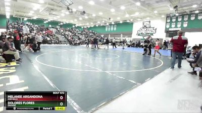 160 lbs 7th Place Match - Melanee Argandona, Oak Hills vs Dolores Flores, Orange