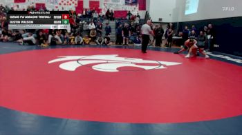 175 lbs Champ. Round 1 - Ozias Fa`amaoni Tinitali, River Ridge vs Justin Wilson, Hudson`s Bay
