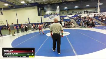 197 lbs Semifinal - Jackson Punzel, Wheaton College vs Kasey Gish, UW-LaCrosse