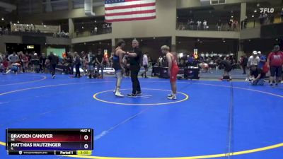 144 lbs Champ. Round 3 - Brayden Canoyer, NE vs Matthias Hautzinger, IL