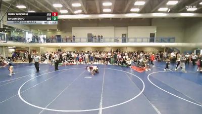 82-89 lbs Round 1 - Burk Mecham, American Fork Jr. High vs Dylan Soto, Champions Wrestling Club