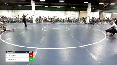 100 lbs Round Of 32 - Gabe Dickun, PA vs Jason Hughes, NJ