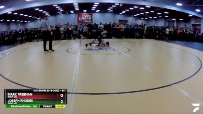 63 lbs Cons. Round 4 - Joseph Rhodes, Nova WC vs Mark Freeman, Nova WC