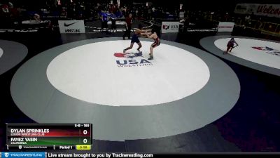 165 lbs Quarterfinal - Fayez Yasin, California vs Dylan Sprinkles, Legion Wrestling Club