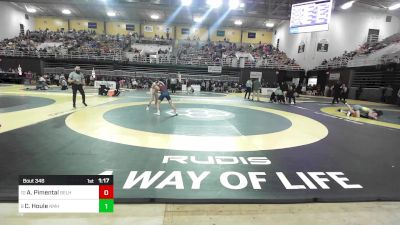 132 lbs Round Of 16 - Andrew Pimental, Belmont Hill vs Colby Houle, Northfield Mt. Hermon