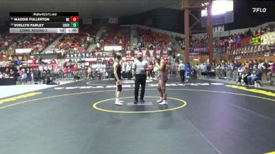 130 lbs Cons. Round 3 - Maddie Fullerton, Wellington HS vs Evellyn Farley, Clay Center Community HS
