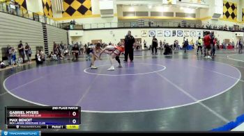 119 lbs 2nd Place Match - Max Benoit, Rick Larsen Wrestling Club vs Gabriel Myers, Decatur Wrestling Club