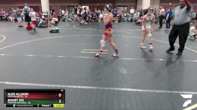 110 lbs Round 4 (6 Team) - Alex Allison, Team Palmetto vs Emory Dix, Missouri Outlaws