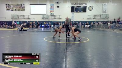 125 lbs Semifinal - Isabella Quesada, Canby vs McKayla Bonham, Silverton