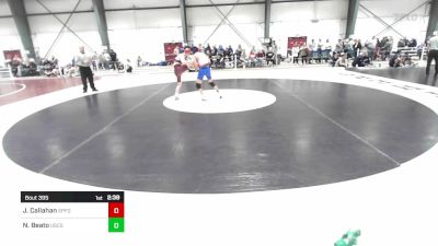 125 lbs Quarterfinal - Jack Callahan, Springfield vs Nikko Beato, Coast Guard