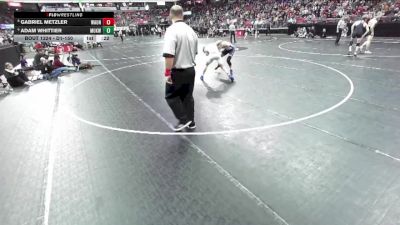 D1-150 lbs Cons. Semi - Adam Whittier, Mukwonago vs Gabriel Metzler, Waunakee