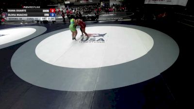 207 lbs Diana Duarte, SDIKWA - San Diego-Imperial Kids Wrestling Association vs Olivia Ruacho, CVWA - Central Valley Wrestling Association
