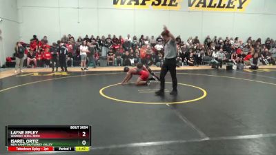 8 lbs Round 2 - Isarel Ortiz, New Hampton/Turkey Valley vs Layne Epley, Waverly-Shell Rock