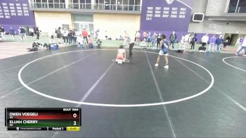 106 lbs Cons. Round 2 - Owen Voegeli, WI vs Elijah Cherry, OK