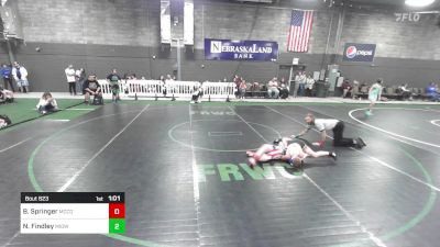 100 lbs Rr Rnd 2 - Brody Springer, Mccook Bison vs Noah Findley, Midwest Destroyers