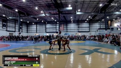 113 lbs Cons. Round 1 - Adam Hart, TechFall vs Jayden Jones, Warmup Gang Wrestling Club